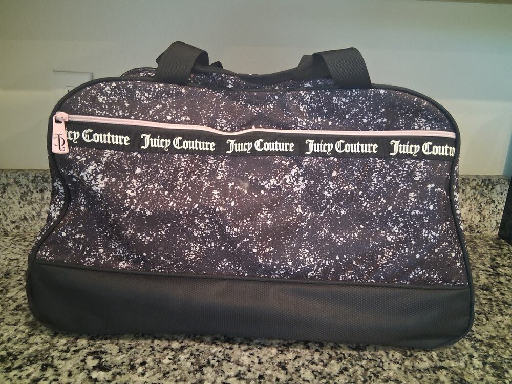 Juicy Couture Women's Libra 22-Inch Rolling Duffel Bag - Black & White Speckle